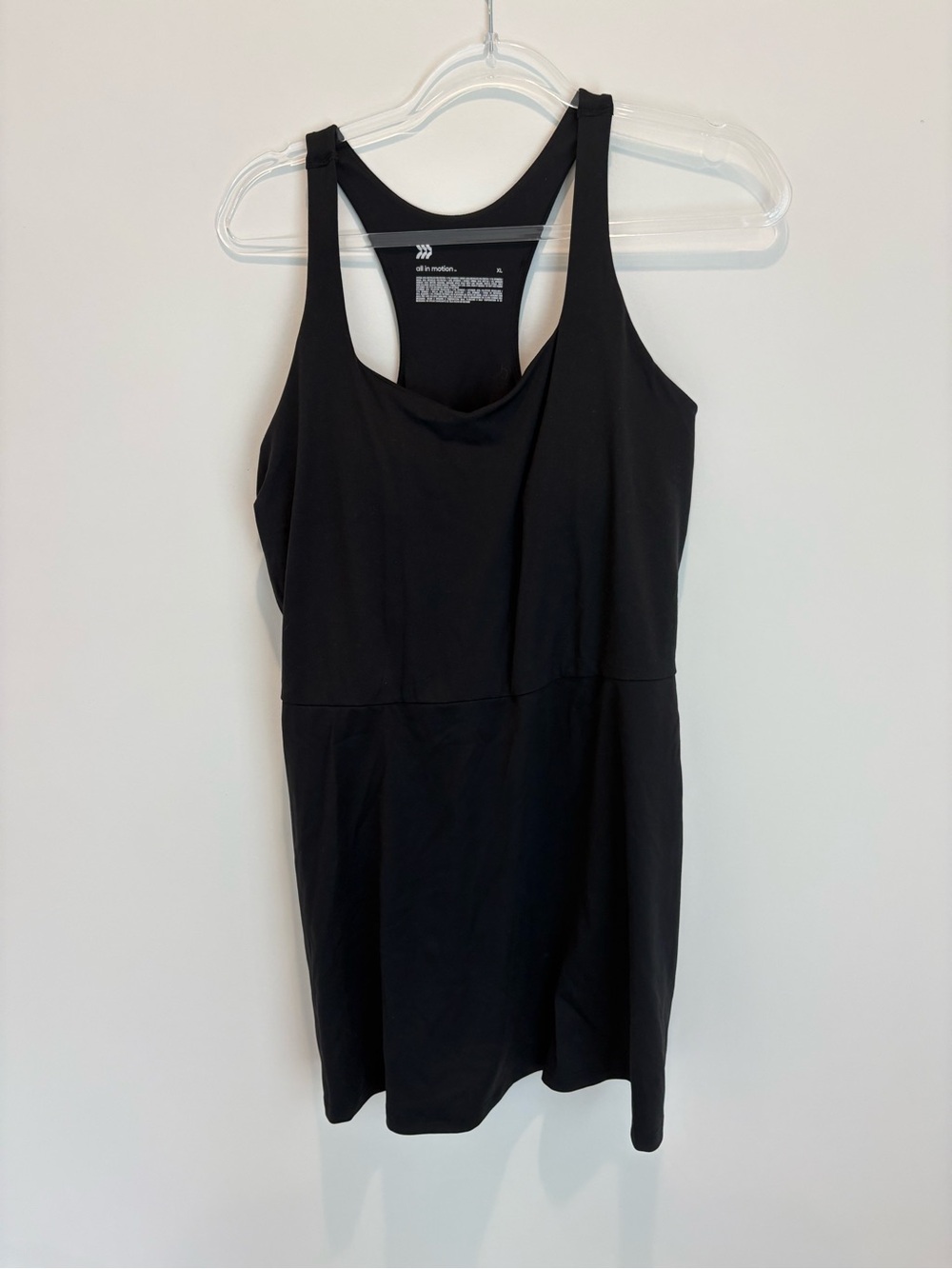 all in motion Black Racerback Tank Dress